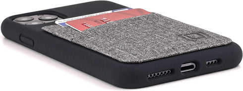 Dockem Silicone Wallet Case for iPhone 11 Pro Max (6.5") - Protective Card Case with 2 Credit Card Slots