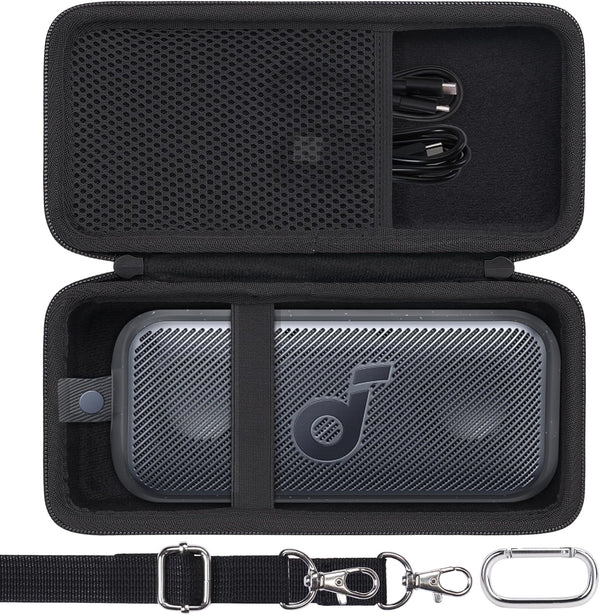 co2CREA Hard Case for Anker Soundcore Motion 300 Wireless Hi-Res Portable Speaker, Black Protective Case