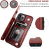 ONETOP Wallet Case for iPhone 12 Pro, PU Leather Kickstand Card Holder, Double Magnetic Clasp Cover 6.1 Inch