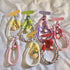 7mm Dopamine Vibes Universal Wrist Strap - Korean-Style Short Phone Lanyard with Cute Green Durain Charm, Rope, Trendy