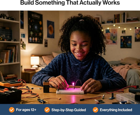 Horizon Robotics Lab Horizon Uno Electronics Starter Kit with Video Lessons Arduino-Compatible Board, Sensors, LEDs