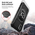 TJS Nokia C210 Case with Tempered Glass Screen Protector, Heavy Duty Drop Protection (Black)