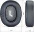 Everest-710 Defean Ear Pads Replacement, Compatible with JBL Everest-710 Over-Ear Bluetooth Headphones (Titanium)