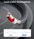 3.5mm 6.6ft, 2 3.5mm MP3 to RCA Cable RCA to AUX Male to Male Stereo Y Splitter Adapter Cable for Smartphone, Speaker