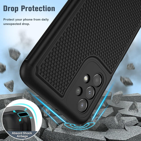 FNTCASE Samsung Galaxy A23 5G Case, Dual Layer Heavy Duty Shockproof Rugged Cell Phone Cover for Samsung Galaxy A23 4G