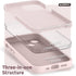SURPHY Compatible with iPhone 13 Mini Case with Screen Protector, Liquid Silicone Phone Case 5.4 inch, Chalk Pink
