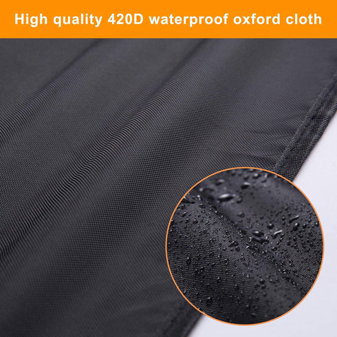 (21W 14H 3.5D) Waterproof Computer Monitor Dust Cover, Luxiv Black Full Body Cover for Computer Screen Anti-Static