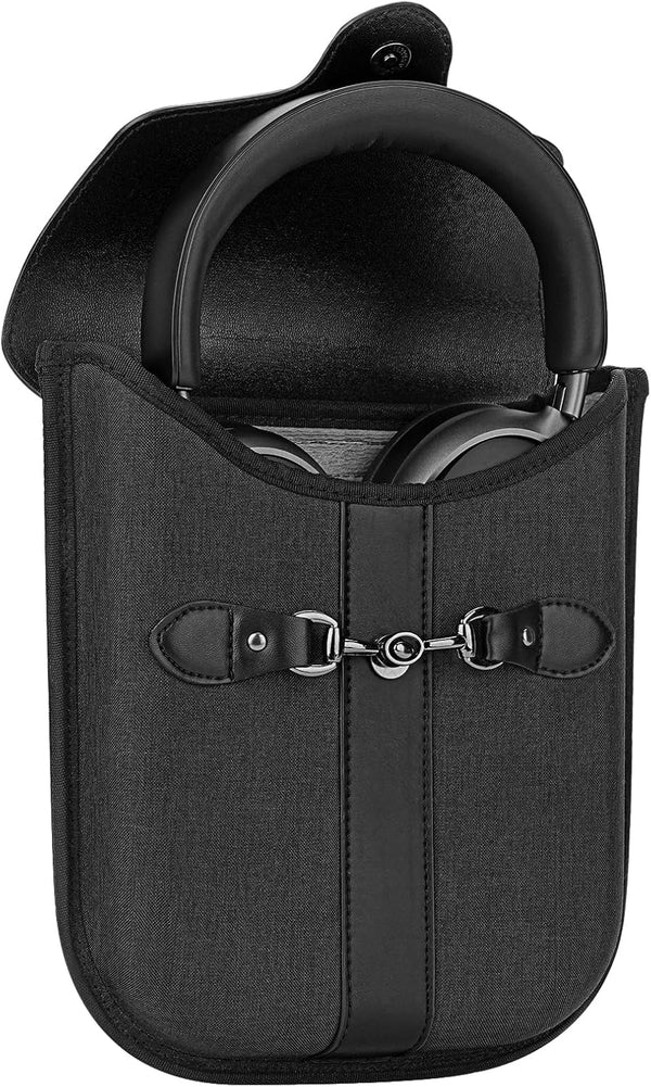 Geekria Elite Headphones Case for On-Ear/Over-Ear Headphones, Hard Shell Travel Bag for Bose, JBL Headsets in Black