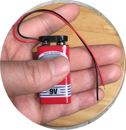 10 Pcs I TYPE 9 Volt Battery Clip and 10 Pcs T Type 9 Volt Battery Connector with Wires Leads