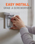 ECHOGEAR Outlet Shelf for Decora/GFCI Outlets - Next-Gen Design with Built-in Cord Storage for Bulky Plugs