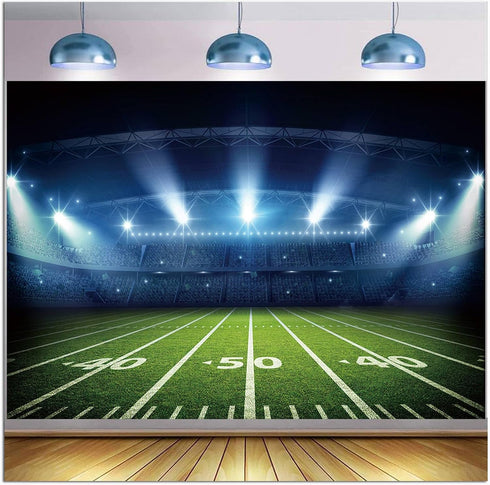Generic Football Stadium Photo Backdrop Ports Stadium Auditorium Light Bowl Night Photography Background