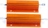 100 Watt 2 Ohm 5% Wirewound Resistor - Electronic Aluminium Shell Resistors Gold (Pack of 2)
