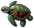 Weatherproof Sea Turtle Sticker Vinyl Decal, Small 4" Waterproof for Water Bottle, Mug, Laptop, Funny Gift ID44990
