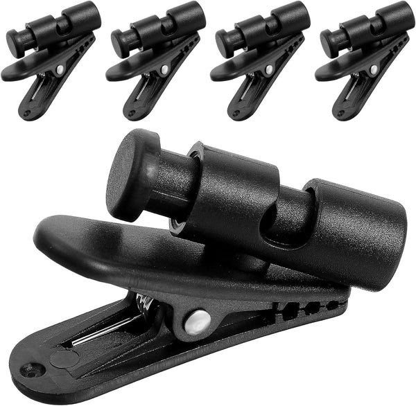 Giantree 5-Pack Headphone Clips Headset, Black Headphones Cords Clip, Clothing Shirt Clips Cordes