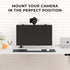 HumanCentric 100x100mm DSLR Monitor Mount Extra Large, Desk Camera Mounting, Light Webcam, Microphone Shelf for Monitor