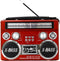 Supersonic SC-1097BT Portable 3 Band Radio with Bluetooth, MP3 Playback, Flashlight, High Sensitivity, Long-Lasting