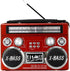 Supersonic SC-1097BT Portable 3 Band Radio with Bluetooth, MP3 Playback, Flashlight, High Sensitivity, Long-Lasting