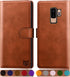 SUANPOT for Samsung Galaxy S9+ / S9 Plus Wallet Case - RFID Blocking Credit Card Holder, PU Leather Flip Folio (Light