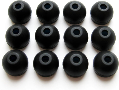 12 pcs (L) Large Hybrid Replacement Set Earbuds Eartips, Compatible with Sony XBA, MDR and DR Series