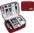 Waterproof Electronics Organizer Travel Cable Bag, Portable Digital Storage Case for Electronic Accessories and Charger
