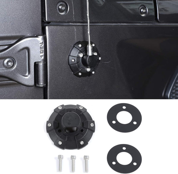 Voodonala Jeep Radio Antenna Base Cover, Fit for Jeep Wrangler 2007-2025+, ABS Black Exterior Accessories