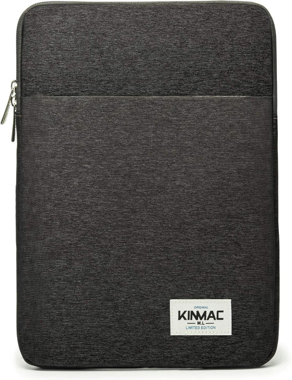 Kinmac Black 360° Waterproof Vertical Style Laptop Sleeve with Pocket for 14 and 13.5 inch MacBook