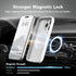 iPhone 14 Pro Max Case, White Silicone Shockproof, MagSafe Compatible, Full Camera Protection + 2 Screen Protectors,