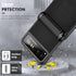 VEGO Black Case for Motorola Razr 2023 - Shockproof, Full Body, Hinge Protection, Built-in Screen Protector & Kickstand.