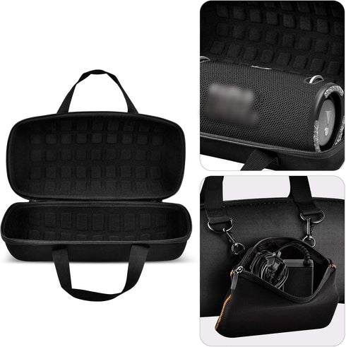 Hard Case for JBL Xtreme 3/Extreme 2 Portable Waterproof Bluetooth Speaker, Travel Storage Holder with Zipper Pocket