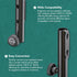 K&M Konig & Meyer Black Speaker Stand Adapter, Durable Solid Steel Construction, Light Adapter for Backdrop Stand