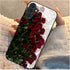 Aeronwen A55 6.6 inch for Samsung Galaxy Case Red Roses Bouquet Glossy Hard Case, Fade Resistant, Precise Cutout