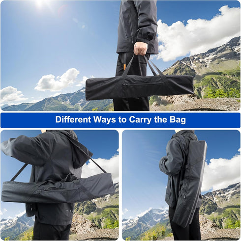 Tripod Carrying Case, 27 Inch 600D Oxford Bag with Shoulder Straps for Lights, Cameras, Microphone Stands