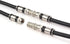 GTOTd Coaxial Cable (3 Feet) with RG6 Connector and F-Type Extension Adapter, Black Coax Satellite TV 75 Ohm