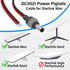Groovely 14AWG IP65 5.5mm 2.1mm (3.2Ft) Starlink Mini Power Extension Cable, Waterproof DC x Male to Bare Wire Cord