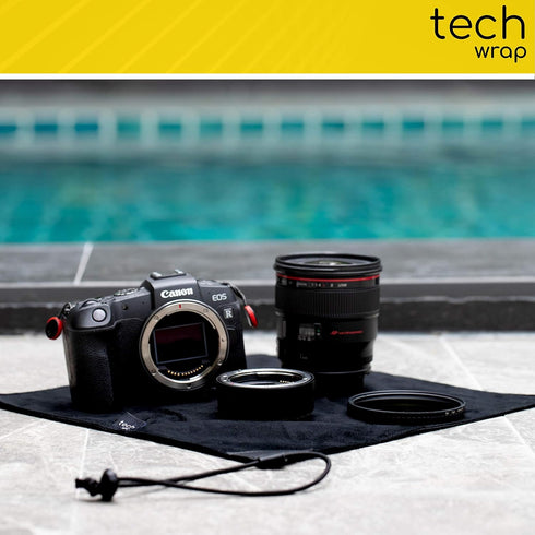 The Tech Wrap Compact Neoprene Lens Pouch 12.5" x 12.5" - Camera Lens Protective Wrap