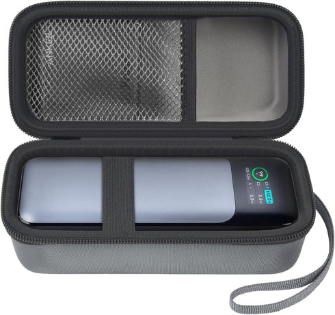 casmilee Case Compatible with Anker 737/735/736/717 USB-C Portable Charger / Fast Foldable Wall PowerBank Bag (Grey)