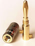 Speaker Connector Banana Plugs - 24K Gold Plated Brass 4mm Plug (12 Pairs/24 pcs)