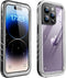 SOKUSIN iPhone 14 Pro Case - Heavy Duty Waterproof, 10FT Dropproof, Dustproof, Full Body Shockproof, 6.1" Black/Clear.