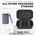 ANKHOH 45W 10000mAh, 2 Power Bank Case Compatible with Anker Nano Portable Charger Travel Storage Bag with Carabiner