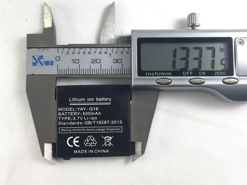 GT08 Smartwatch Battery, 360mAh Rechargeable Lithium Battery for CNPGD Smart Watch