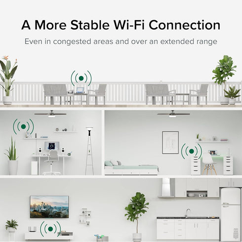 Plugable WiFi 6 USB WiFi Adapter for Desktop PC and Laptops, AX1800 USB 3.0 and USB C Wireless Adapter