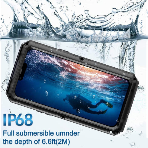 Marrkey Waterproof Case for iPhone 14 Pro Max 6.7 inch, Heavy Duty Shockproof Dustproof Metal Durable Case with
