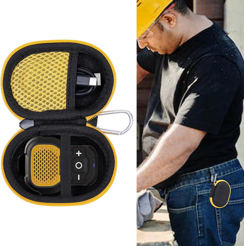 khanka Hard Case Replacement for noxgear 39g/DEWALT Jobsite (DCR008) USB-C Rechargeable Bluetooth Speaker (Case Only)
