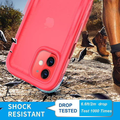 Cozycase Compatible with iPhone 12 Waterproof Case/iPhone 12 Pro - Full Body Rugged Dustproof Shockproof Case with
