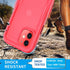 Cozycase Compatible with iPhone 12 Waterproof Case/iPhone 12 Pro - Full Body Rugged Dustproof Shockproof Case with
