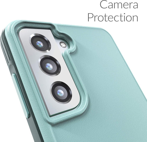 Crave Slim Guard Galaxy S21 Case, Aqua, Shockproof for Samsung Galaxy S21, S21 5G (6.2 inch)