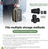 2 Hard Shell EVA Camera Case With Removable Dividers,Waterproof Camera & Lens Storage Carrying Bag for Canon Nikon Sony