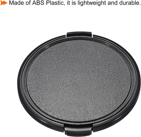 PATIKIL Camera Lens Cap, 2 Pack Sides Pinch Front Cover with Microfiber Cloth for 77mm Lenses