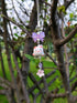 Cute Lazy Cat Phone Charm with Bow, Flower, Fish, Butterfly Beaded Aesthetic Keychain Accessories