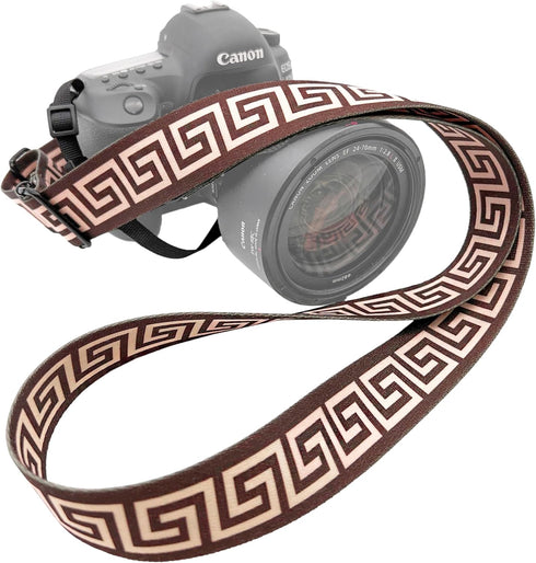 Coiro Camera Neck Strap with Pattern Design, Soft and Comfortable DSLR Harness Adjustable Nylon Universal Neck &